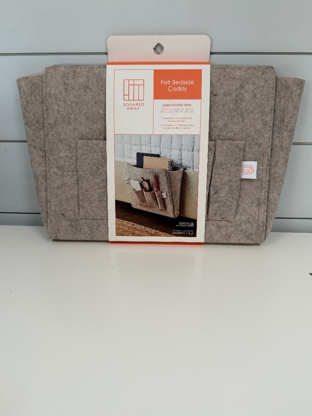 Pressed Felt Bedside Chairside Caddy
